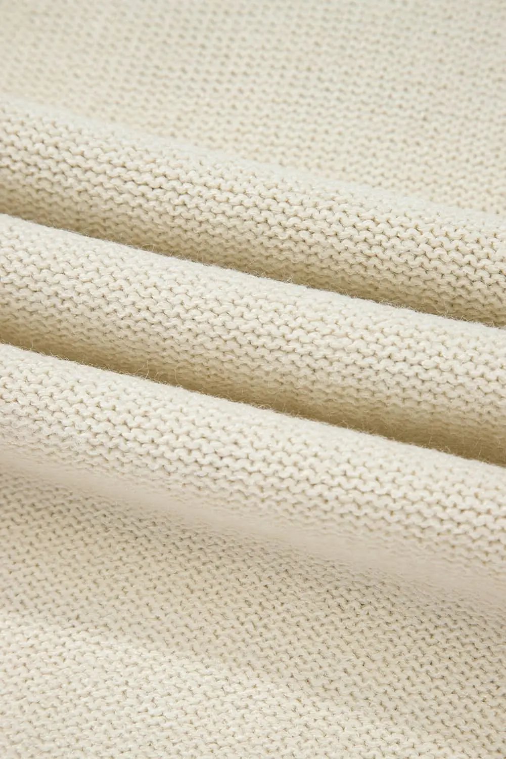 Mist green plus size cable knit sweater - Love Salve